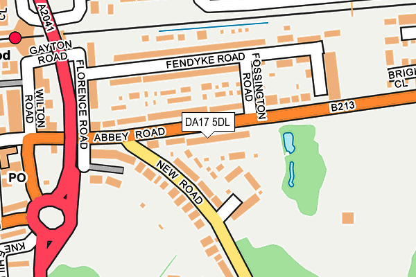DA17 5DL map - OS OpenMap – Local (Ordnance Survey)