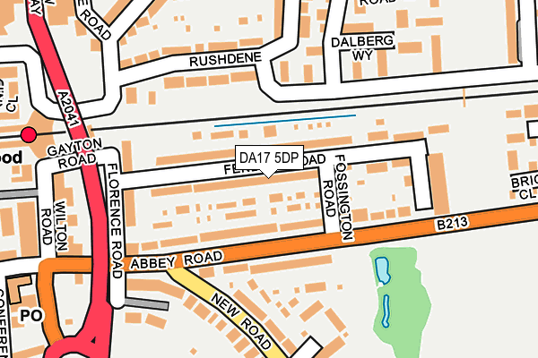 DA17 5DP map - OS OpenMap – Local (Ordnance Survey)
