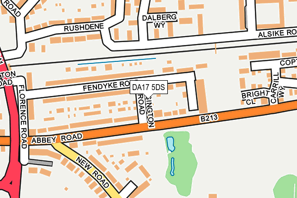 DA17 5DS map - OS OpenMap – Local (Ordnance Survey)