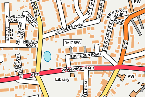 DA17 5EG map - OS OpenMap – Local (Ordnance Survey)