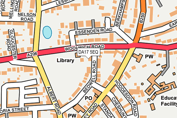 DA17 5EQ map - OS OpenMap – Local (Ordnance Survey)