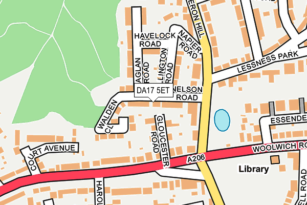 DA17 5ET map - OS OpenMap – Local (Ordnance Survey)