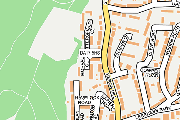 DA17 5HS map - OS OpenMap – Local (Ordnance Survey)