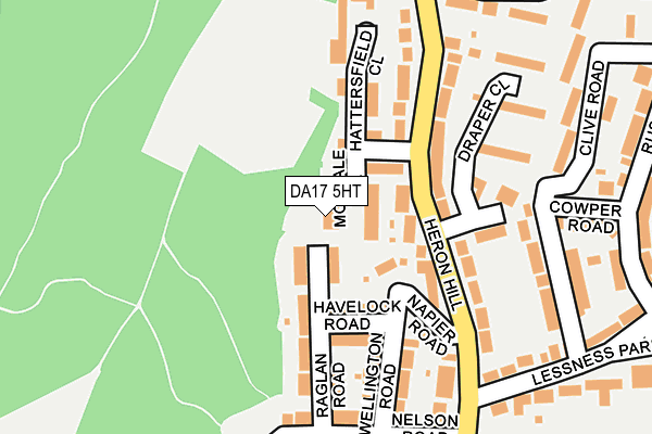 DA17 5HT map - OS OpenMap – Local (Ordnance Survey)