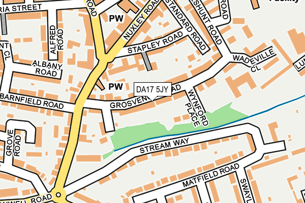 DA17 5JY map - OS OpenMap – Local (Ordnance Survey)
