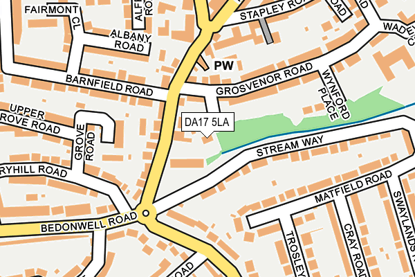 DA17 5LA map - OS OpenMap – Local (Ordnance Survey)