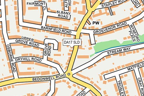 DA17 5LD map - OS OpenMap – Local (Ordnance Survey)