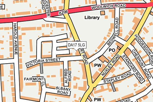 DA17 5LG map - OS OpenMap – Local (Ordnance Survey)
