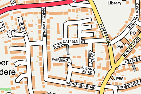 DA17 5LN map - OS OpenMap – Local (Ordnance Survey)