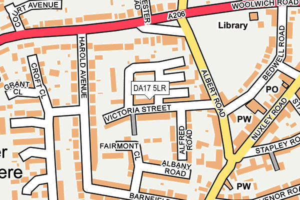DA17 5LR map - OS OpenMap – Local (Ordnance Survey)