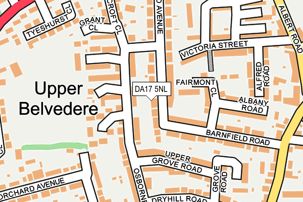 DA17 5NL map - OS OpenMap – Local (Ordnance Survey)