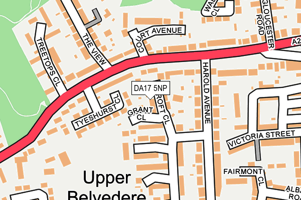 DA17 5NP map - OS OpenMap – Local (Ordnance Survey)