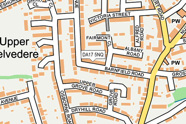DA17 5NQ map - OS OpenMap – Local (Ordnance Survey)