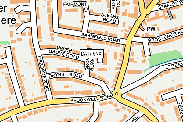 DA17 5NX map - OS OpenMap – Local (Ordnance Survey)