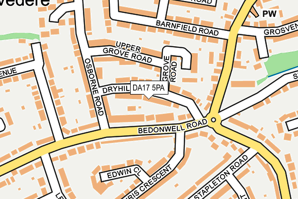 DA17 5PA map - OS OpenMap – Local (Ordnance Survey)