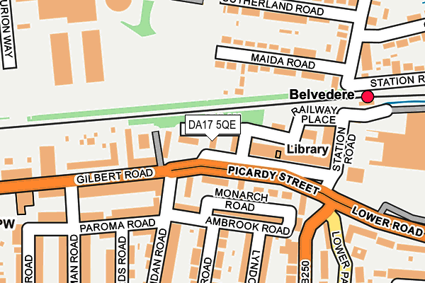 DA17 5QE map - OS OpenMap – Local (Ordnance Survey)