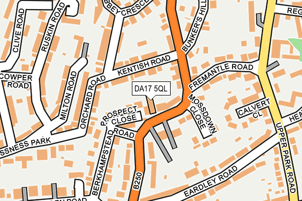 DA17 5QL map - OS OpenMap – Local (Ordnance Survey)