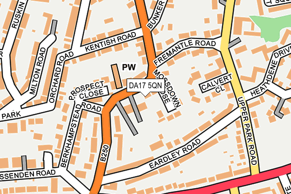 DA17 5QN map - OS OpenMap – Local (Ordnance Survey)
