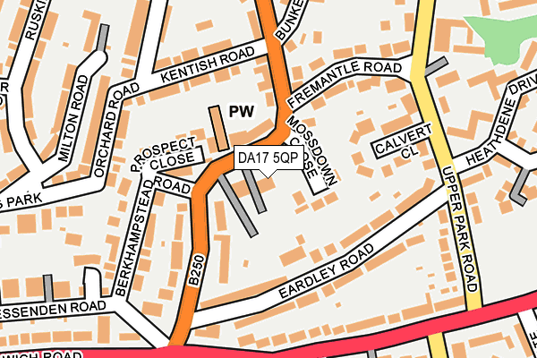 DA17 5QP map - OS OpenMap – Local (Ordnance Survey)