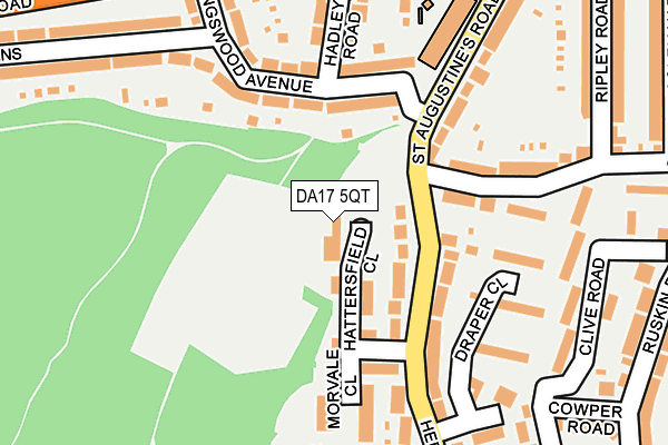 DA17 5QT map - OS OpenMap – Local (Ordnance Survey)