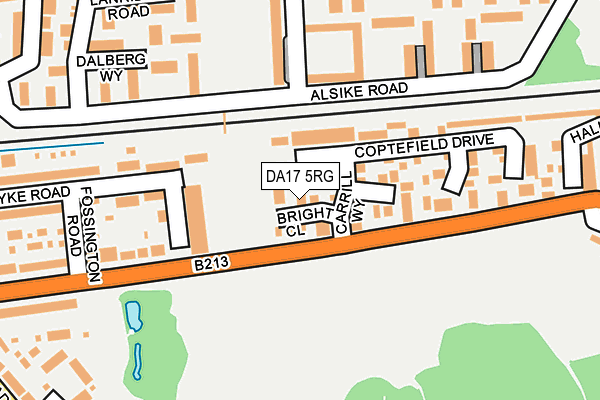 DA17 5RG map - OS OpenMap – Local (Ordnance Survey)