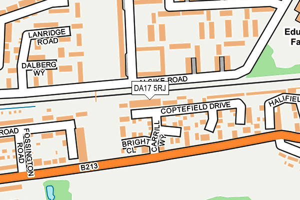 DA17 5RJ map - OS OpenMap – Local (Ordnance Survey)