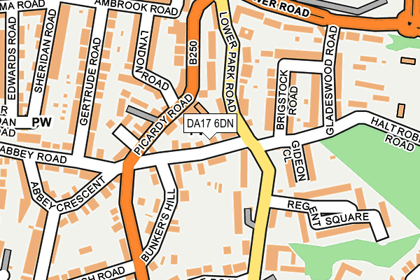 DA17 6DN map - OS OpenMap – Local (Ordnance Survey)