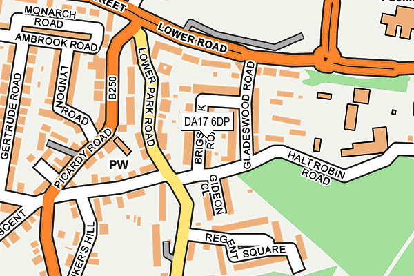 DA17 6DP map - OS OpenMap – Local (Ordnance Survey)