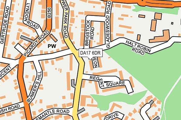 DA17 6DR map - OS OpenMap – Local (Ordnance Survey)