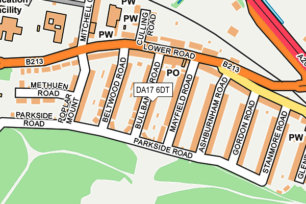 DA17 6DT map - OS OpenMap – Local (Ordnance Survey)