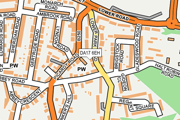 DA17 6EH map - OS OpenMap – Local (Ordnance Survey)