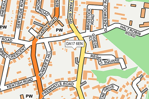 DA17 6EN map - OS OpenMap – Local (Ordnance Survey)