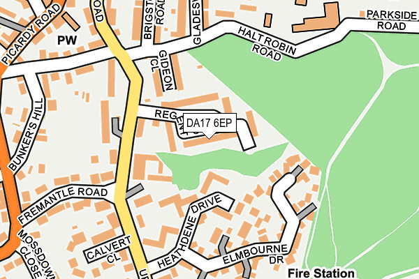 DA17 6EP map - OS OpenMap – Local (Ordnance Survey)