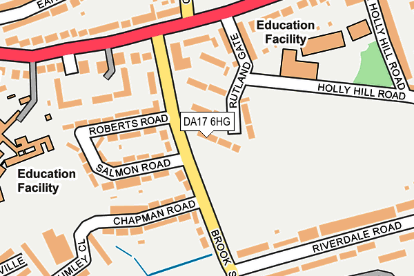 DA17 6HG map - OS OpenMap – Local (Ordnance Survey)