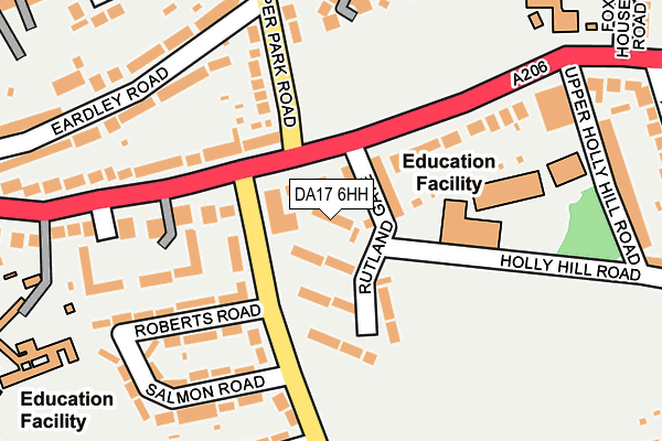 DA17 6HH map - OS OpenMap – Local (Ordnance Survey)