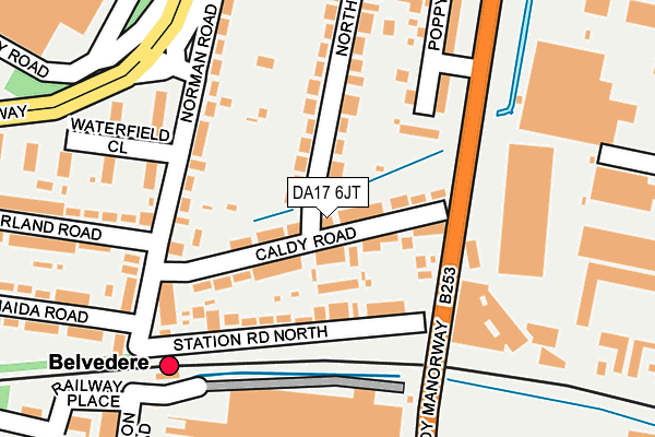 DA17 6JT map - OS OpenMap – Local (Ordnance Survey)