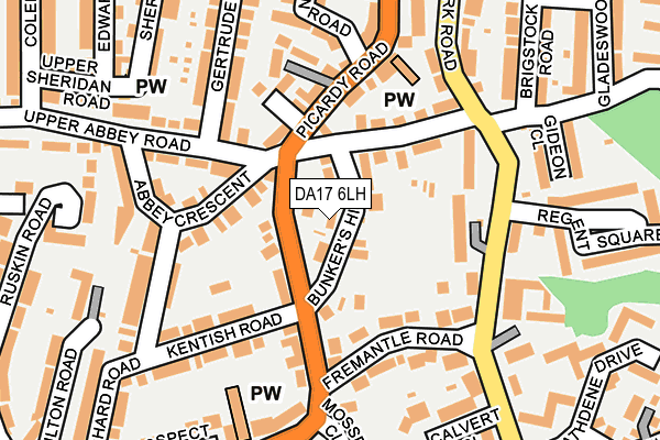 DA17 6LH map - OS OpenMap – Local (Ordnance Survey)