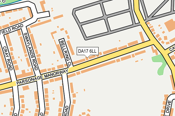 DA17 6LL map - OS OpenMap – Local (Ordnance Survey)