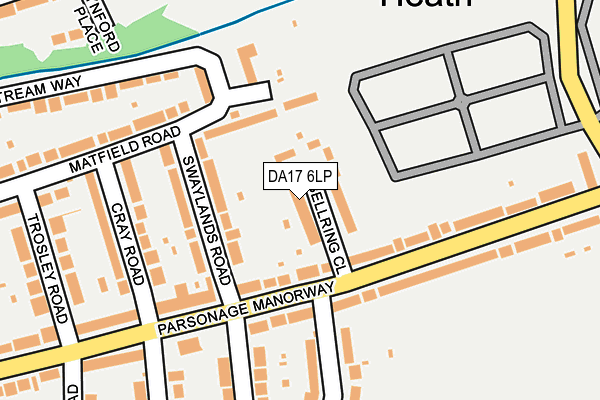 DA17 6LP map - OS OpenMap – Local (Ordnance Survey)