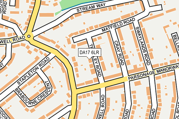 DA17 6LR map - OS OpenMap – Local (Ordnance Survey)