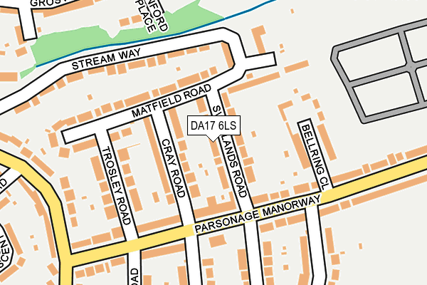 DA17 6LS map - OS OpenMap – Local (Ordnance Survey)