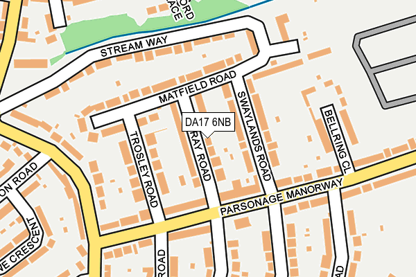 DA17 6NB map - OS OpenMap – Local (Ordnance Survey)
