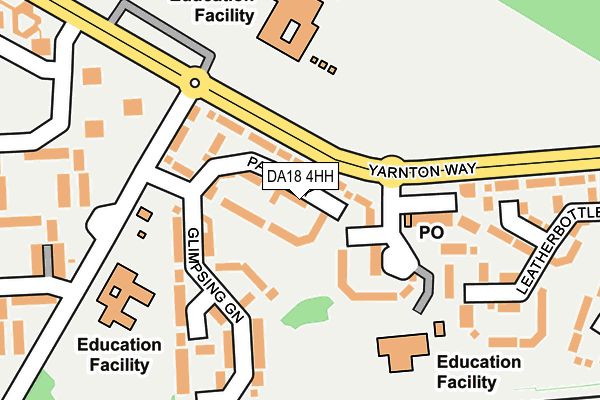 DA18 4HH map - OS OpenMap – Local (Ordnance Survey)