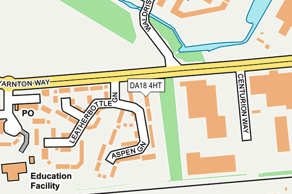DA18 4HT map - OS OpenMap – Local (Ordnance Survey)
