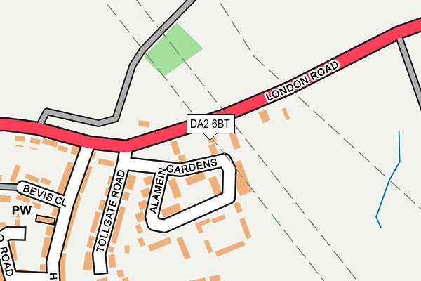 DA2 6BT map - OS OpenMap – Local (Ordnance Survey)