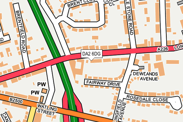 DA2 6DG map - OS OpenMap – Local (Ordnance Survey)
