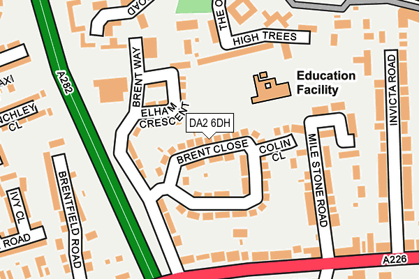 DA2 6DH map - OS OpenMap – Local (Ordnance Survey)