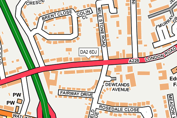 DA2 6DJ map - OS OpenMap – Local (Ordnance Survey)
