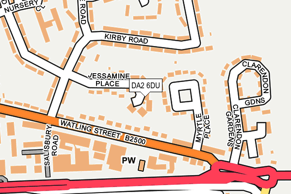 DA2 6DU map - OS OpenMap – Local (Ordnance Survey)