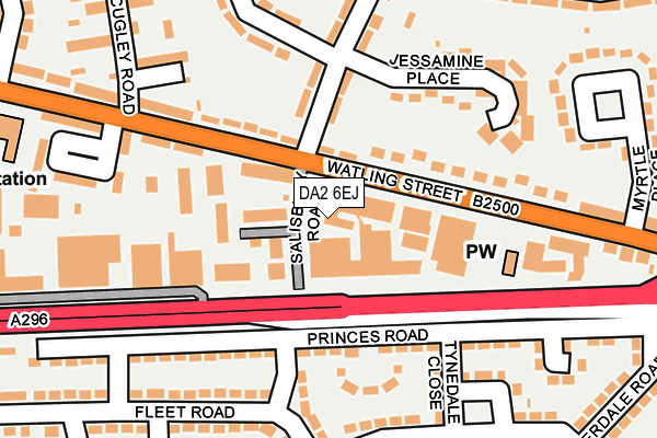 DA2 6EJ map - OS OpenMap – Local (Ordnance Survey)
